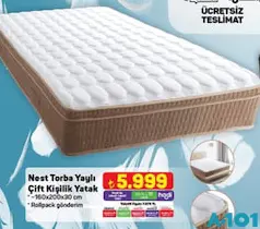 NEST TORBA YAYLI ÇİFT KİŞİLİK YATAK